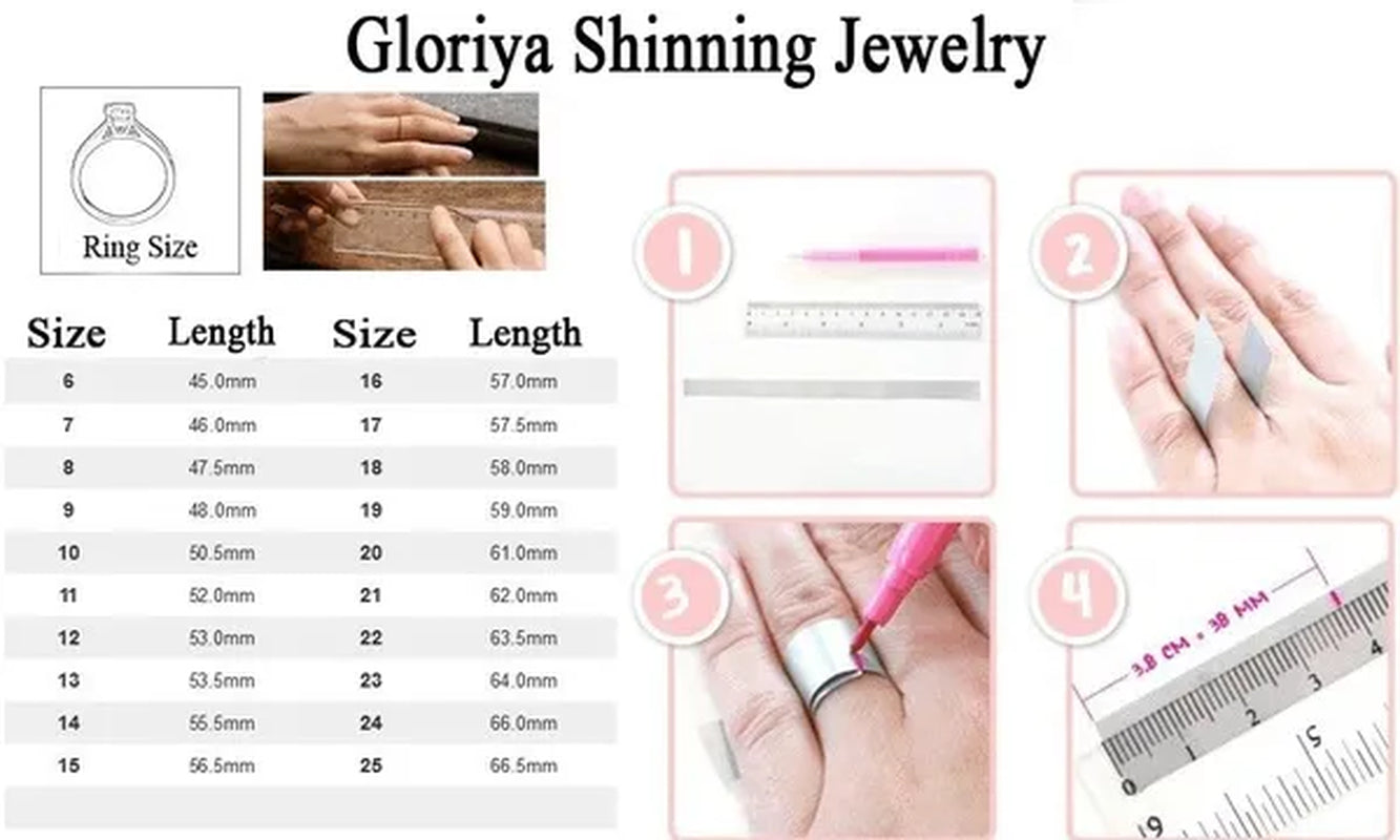 Gloriya Fashion Summer Silver Plated Engagement Party Ring Jewelry Inlaid Exquisite Multi Cut Green Red Purple Color CZ Crystal Big Wedding Band for Women