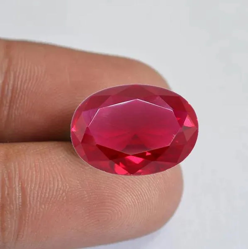 AAAA+ Large Ruby 13x18mm Sri-Lanka Garnet Ruby Oval Cut VVS Loose Gemstone Jewelry