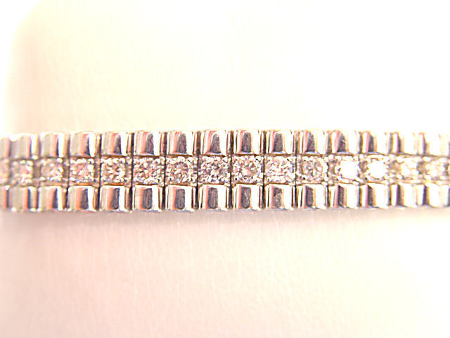 MENS ROUND BRILLIANT SHAPE DIAMOND BRACELET