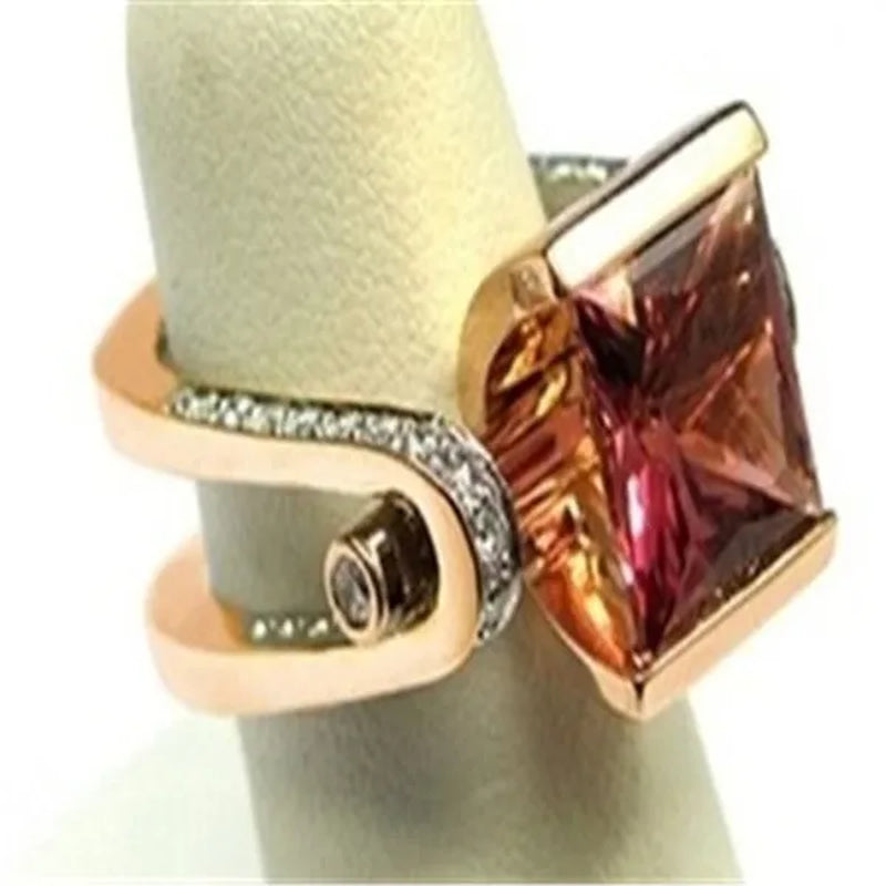 New fashion exquisite ladies jewelry 925 sterling silver ruby ring princess bride engagement ring jewelry size US5-12