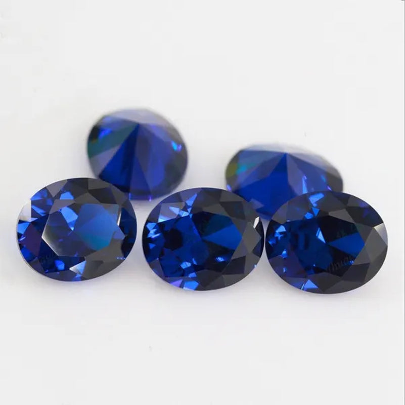 Unheated Blue Sapphire 4.76Cts 10X12Mm Oval Cut Shape AAAAA VVS Loose Gemstone