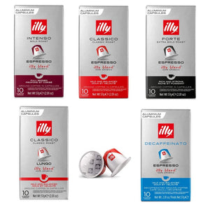 Espresso – Nespresso Compatible Coffee Capsules. All 5 Blends Variety Pack: Intenso, Classico, Forte, Lungo, Decaf