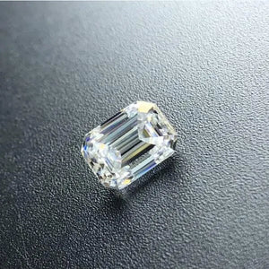 White D Color VVS Emerald cut Loose Moissanite diamond Stone 1ct 5x7mm with certificate