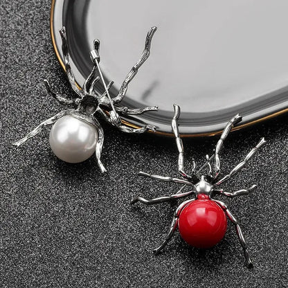 Fun Creative Metal Spider Brooch Coat Clothing Pin Insect Brooches Gift