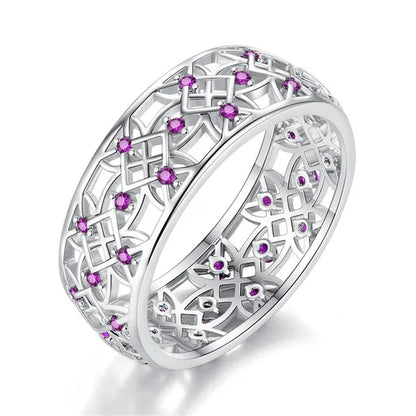 925 Silver anniversary Statement Ring Natural Gemstones Sapphire Ring Wedding Bride Engagement Band Charm Ring Jewelry size 6 7 8 9 10