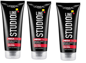 Studio Line Head Lock Mega Hard Hold Gel 6.8 Oz (Pack of 3)