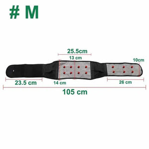 Tourmaline Self-heating Magnetic Therapy Waist Support Belt Lumbar Back Waist Support Brace Double Banded Adjustable Size