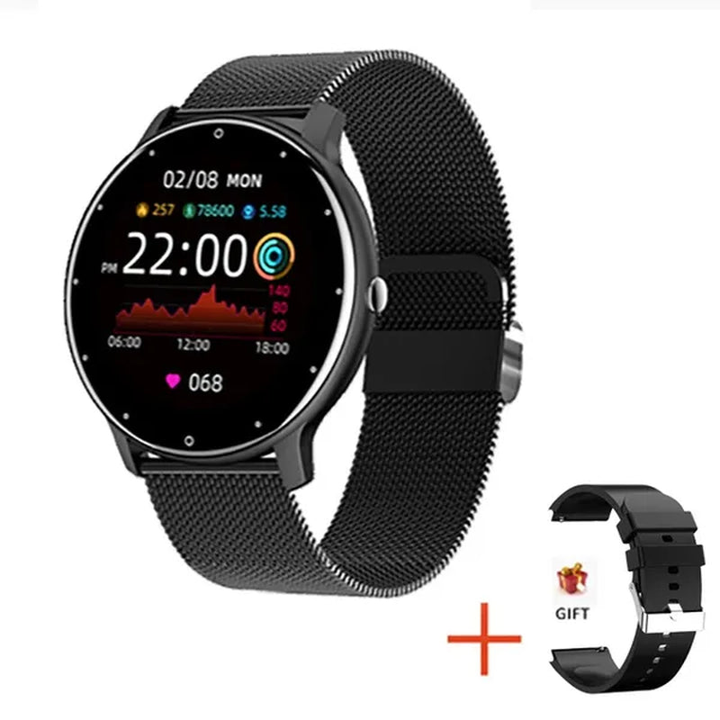 LIGE 2021 New Women Smart Watch Men Real-Time Activity Tracker Heart Rate Monitor Sports Ladies Life Waterproof Smart Watch Men For Android IOS