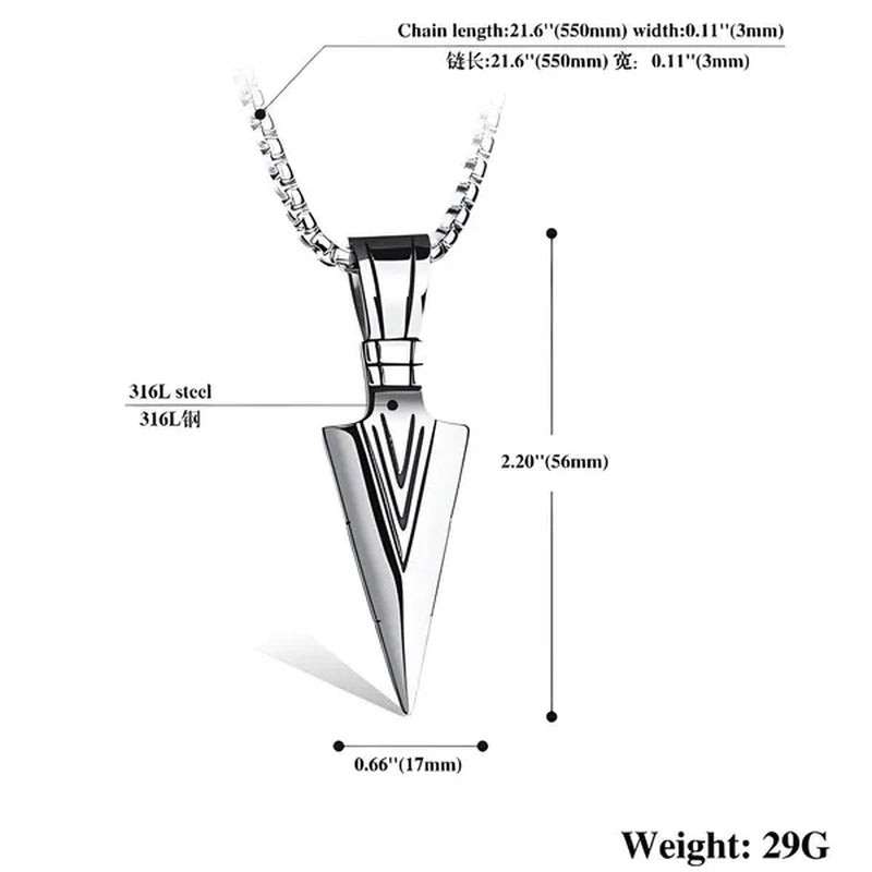 Men's Fashion Jewelry Black Gold Silver Color Pendant Long Chain Necklace Mens Necklaces