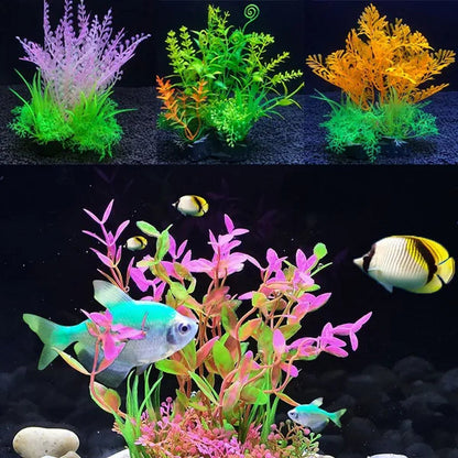 Simulation Artificial Plants Aquarium Decor Water Weeds Ornament Plant Fish Tank Aquarium Grass 14Cm Decoration