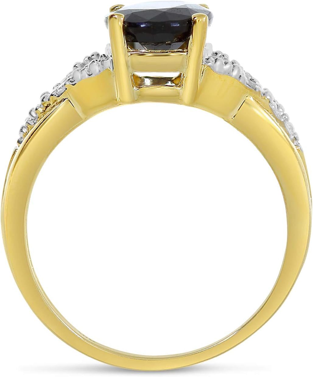 Sapphire and Diamond Ring in 14K Yellow Gold