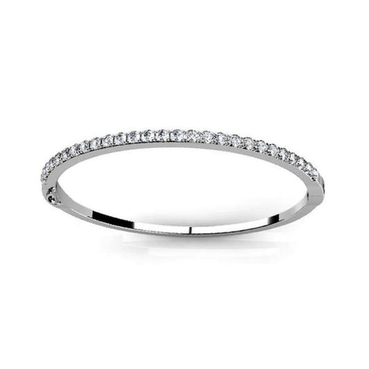 Enterprises 19448 2 CT Diamonds Women Bangle - 14K Gold
