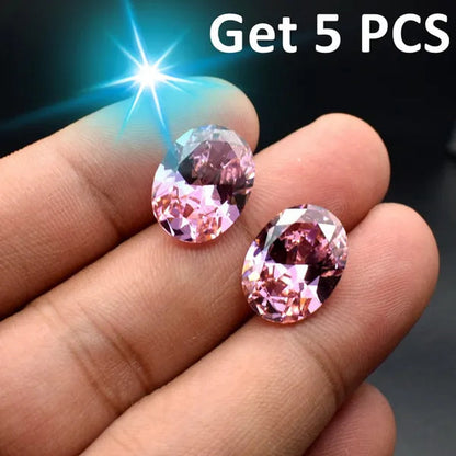 5 PCS UNHEATED PINK SAPPHIRE 10X11MM DIAMOND Oval CUT AAAA+ LOOSE GEMSTONES