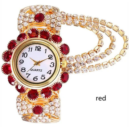 6 Colors New Ladies Diamond Temperament Quartz Watch Fashion Bracelet Watch