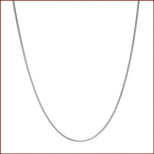 Fashion Women Men 925 Silver Pretty 1MM Snake Chain Necklace for Pendant