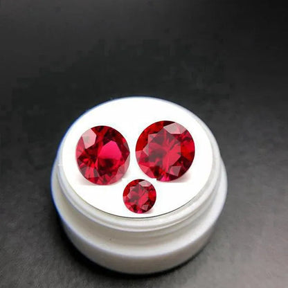Large Ruby Unheated 10.50 Cts Natural Mined 11.0mm Sri-Lanka Garnet Ruby Pigeon Red Round Cut VVS Loose Gem