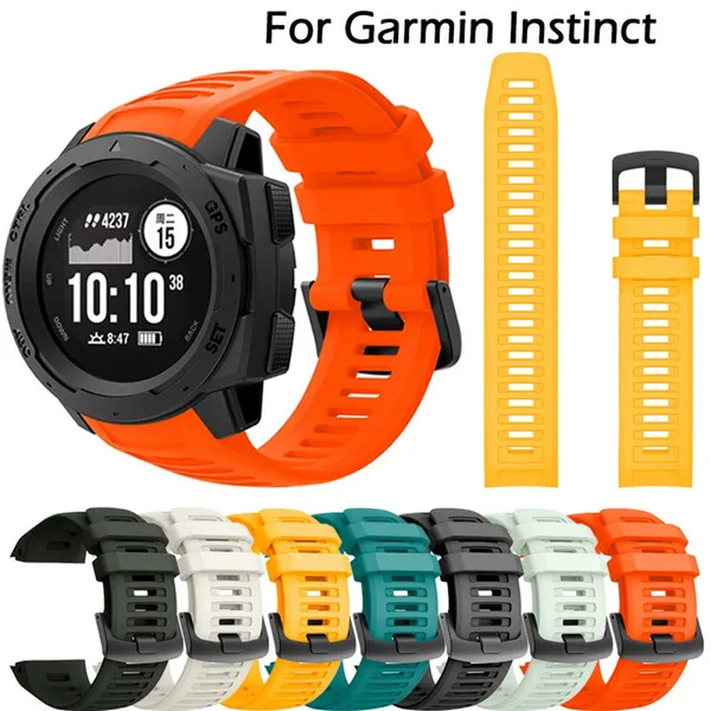 Garmin Instinct Watch Band 22mm Silicone Strap, Used for Smart Watch Replacement Wristband, Garmin Instinct Color Bracelet