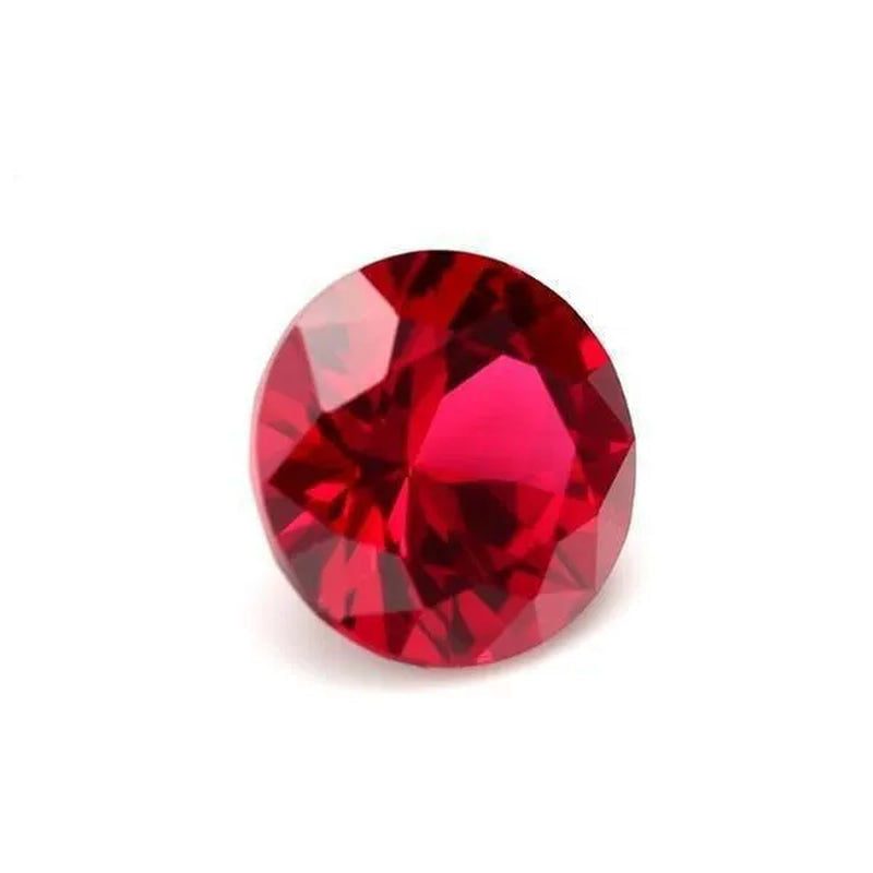 Natural Ruby AAAA+ Unheated 10.50 Cts Natural Mined 11.0mm Sri-Lanka Garnet Red  Ruby Round Cut VVS Loose Gem