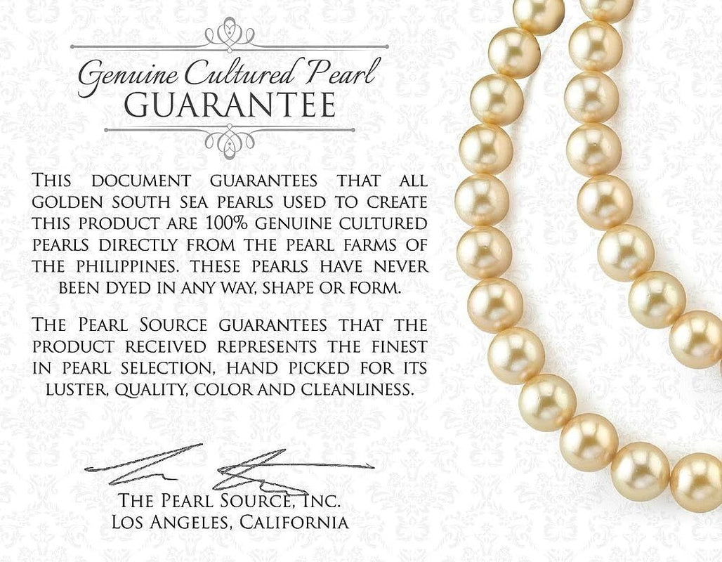 Golden South Sea Cultured Pearl Ring for Women 14K Gold Abigail Pearl Ring