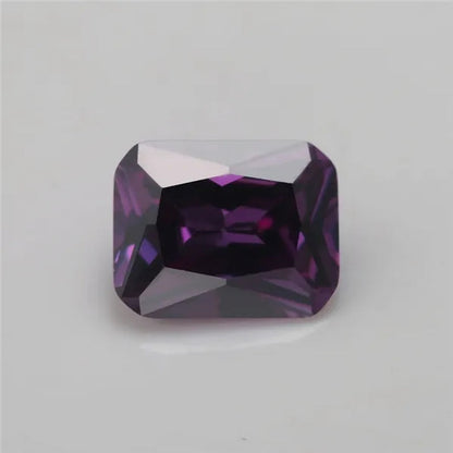 Unheated 9.80 Cts Natural Mined 10mmx12mm Sri-Lanka Purple Sapphire Rectangle Cut VVS Gem