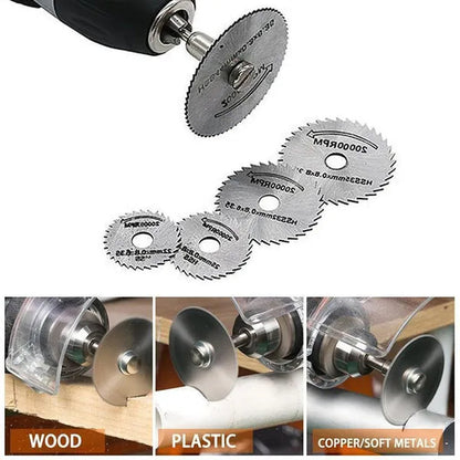 7/32 Pcs Diamond Saw Blade Set HSS Mini Circular Saw Blade for Dremel Rotary Tools Resin Cut-Off Wheels Diamond Cutting Discs