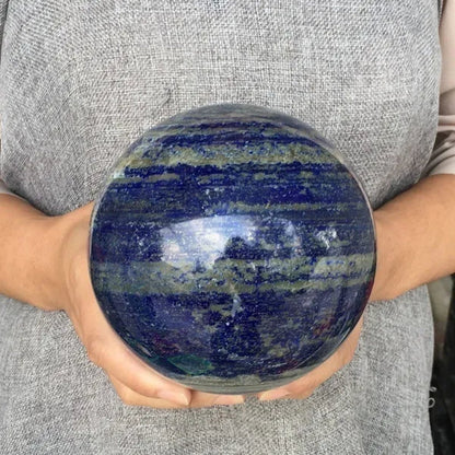 1KG+ Natural lapis lazuli sphere rock quartz crystal ball  reiki healing