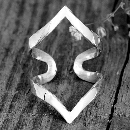 ANTIQUE DESIGN Arthritis Splint Ring Sterling Silver Knuckle Thumb Simple Ring Meditation Statement Jewelry