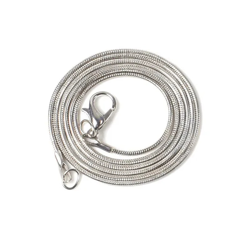 Fashion 925 Silver 1mm Chain Necklace 16 - 30 Inches