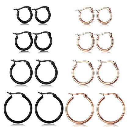 Large Hoop Earrings for Women Gorgeous Hypoallergenic 316L Stainless Steel Hoop Earrings for Girls