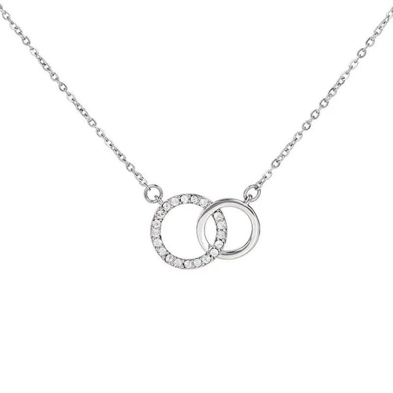 To My Daughter 925 Sterling Silver Cubic Zirconia Perfect Pair Necklace Message Card Gifts Daughter Necklace Daughter Gifts