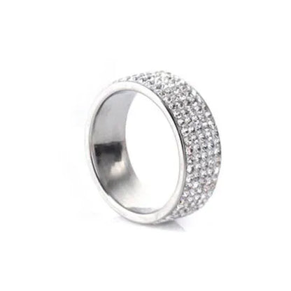 Vojo Hot Sale White Sapphire Diamond Wedding Band Rings Engagement Anniversary Party Jewelry gift