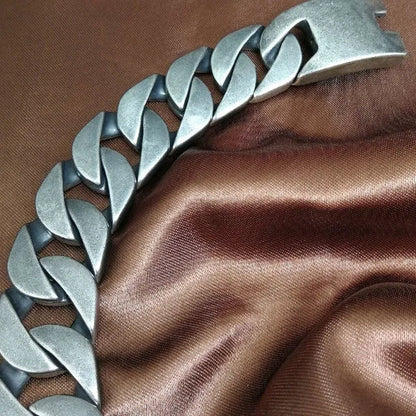 Heavy 24Mm Width 18 20 22 24 26Cm Length Retro Tone Hip Hop Cuban Bracelet B278-24Mm