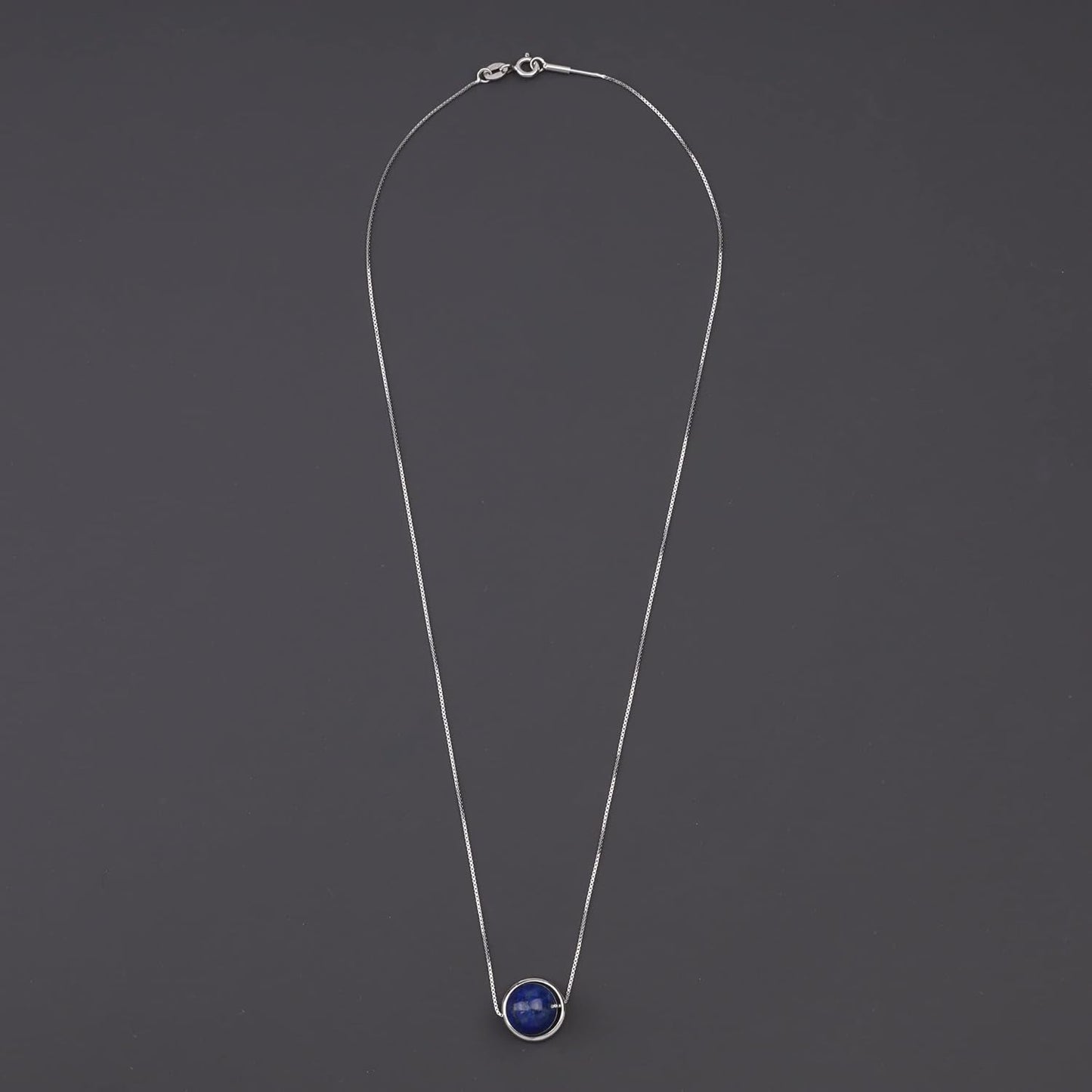 925 Sterling Silver Chain Simple Healing Crystal Necklace
