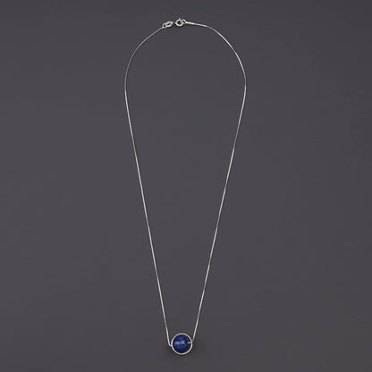 925 Sterling Silver Chain Simple Healing Crystal Necklace