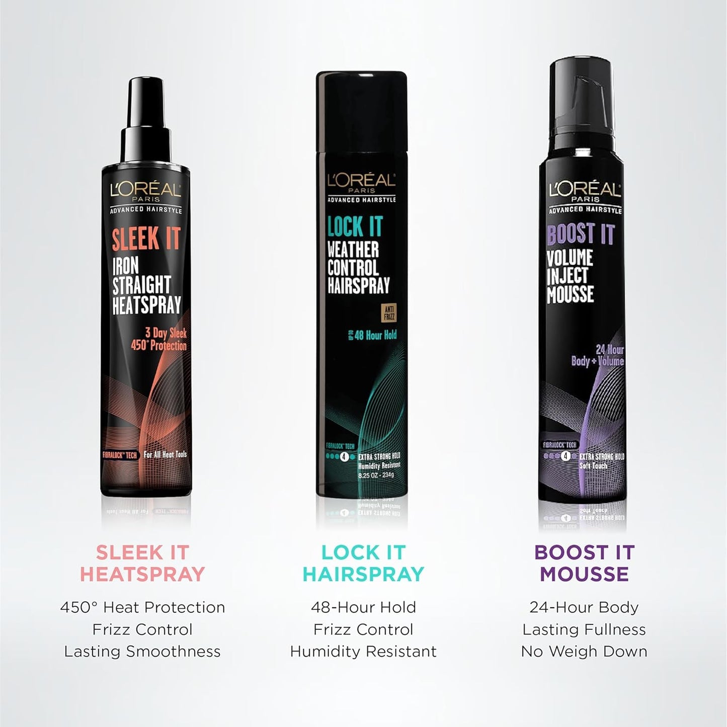 L'Oréal Paris Advanced Hairstyle LOCK IT Weather Control Hairspray, 8.25 Oz. (Packaging May Vary)