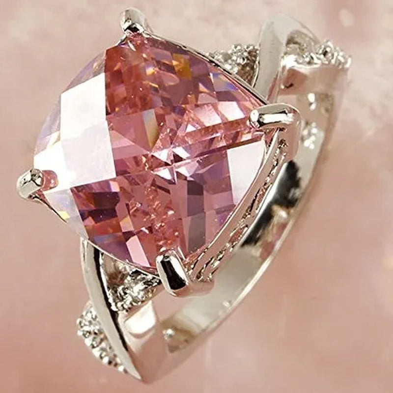 Jewelry Fashion Engagement Red Ruby Rings Gifts
