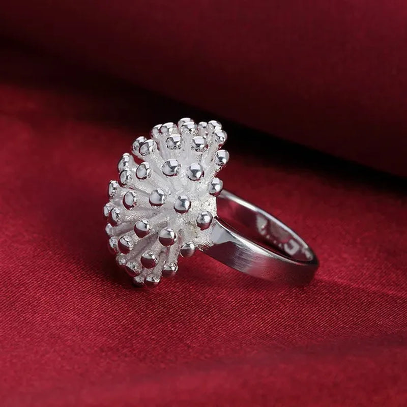 New 925 Sterling Silver Jewelry Fashion Noble Women Classic Personality Ring