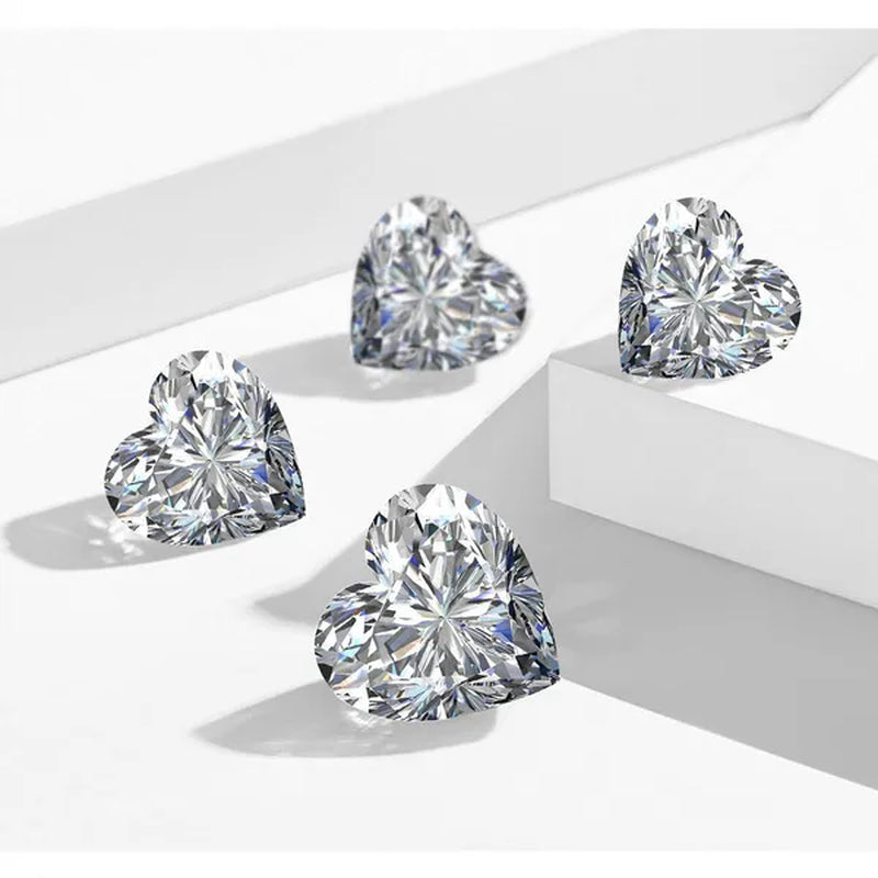 Natural Diamonds D Color Real Heart Cut Loose VVS1 Excellent Clarity Natual Diamonds with GRA Certificate Report and Card 1.0 Carat/ 2.0 Carat /3.0 Carat/4.0 Carat/5.0 Carat