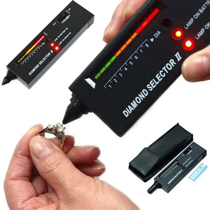 Jewellery Diamond Hardness Meter Gemstone Gem Tester Selector LED Diamond Indicator Test Pen Audio Portable Jewelry Tester Tool