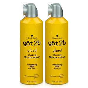 Glued Blasting Freeze Hairspray, 12 Oz, Pack of 2