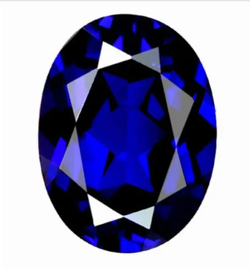 Blue Sapphire 1.75cts 6x8mm Oval Faceted Cut Shape AAAAA VVS Loose Gemstone
