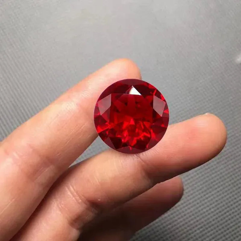 Natural Ruby AAAA+ Unheated 10.50 Cts Natural Mined 11.0mm Sri-Lanka Garnet Red  Ruby Round Cut VVS Loose Gem