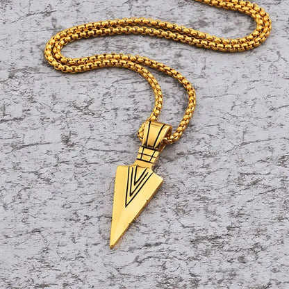 Men's Fashion Jewelry Black Gold Silver Color Pendant Long Chain Necklaces Mens Necklaces