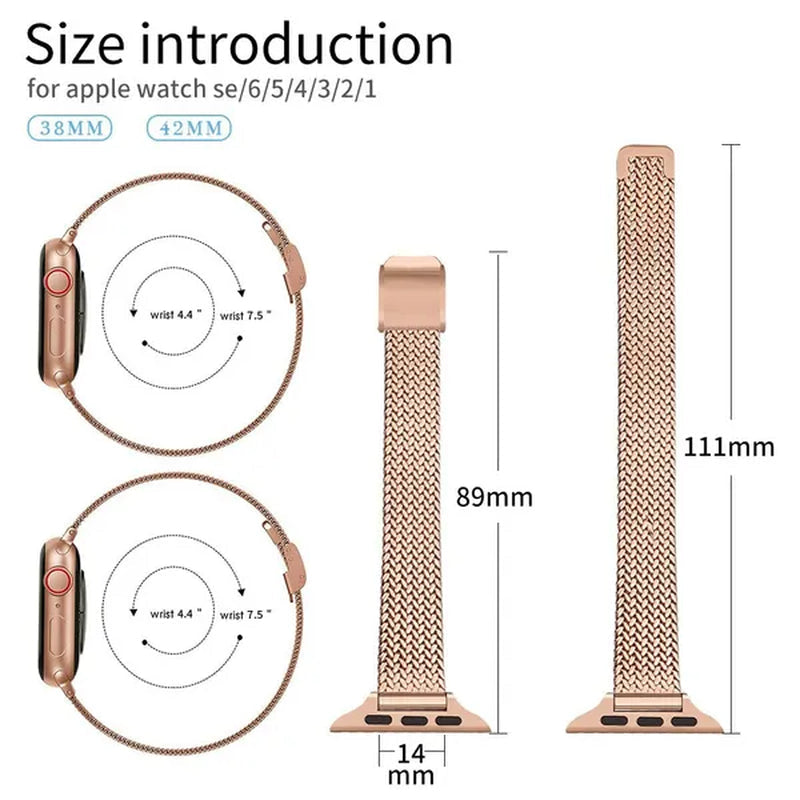 Slim Metal mesh belt Loop+Diamond Case for Apple Watch 7 Band 42mm 44mm Women's Strap on Smart Iwatch Bracelet Series 7 SE 65432 41mm 45mm
