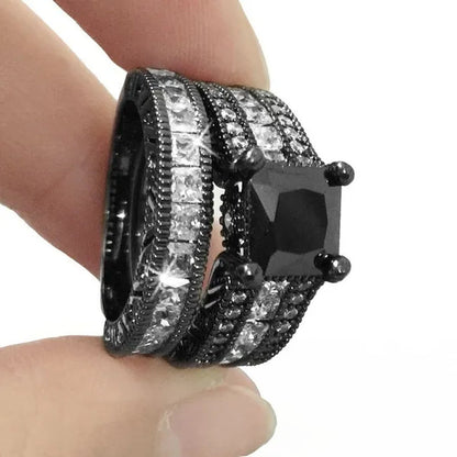 Boutique Noble Retro Men and Women Couples Ring Men Titanium Steel Anniversary Christmas Gift Beach Party Jewelry