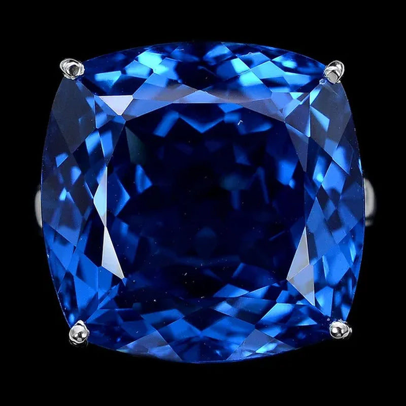 New CT Blue Sapphire  Wedding Rings Size5-10