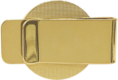 Coin Money Clip - Presidential Seal JFK Half Dollar Selectively Layered in Pure 24K Gold, Brass Moneyclip, Holds Currency, Credit Cards, Cash, U.S. Coin