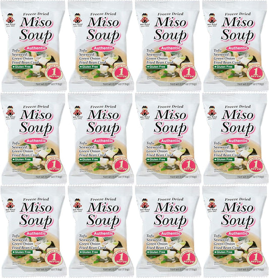 Freeze Dried Authentic Soup Miso, 0.27 Ounce (Pack of 12)