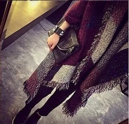 2023 Winter Spring Women'S Scarf Warm Wool Cashmere Stole Scarves Vintage Scarf Elegant Scarf Shawl
