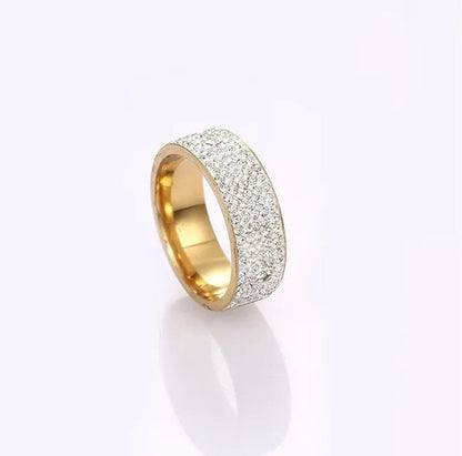 Vojo Hot Sale White Sapphire Diamond Wedding Band Rings Engagement Anniversary Party Jewelry gift